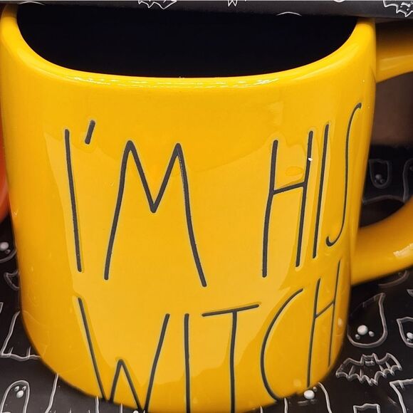 Rae Dunn Halloween mugs I'M HER BOO & I'M HIS WITCH MUGS - Picture 3 of 3